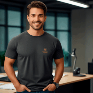Uniformes personalizados em clientes corporativos
