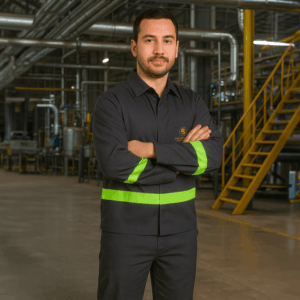 Uniformes personalizados em clientes corporativos